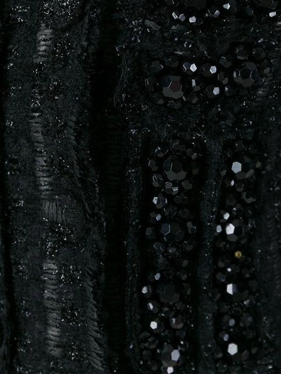 Shop Simone Rocha Embellished Tweed Jacket In Black