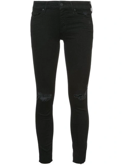 Shop Mother Looker Jeans In Black