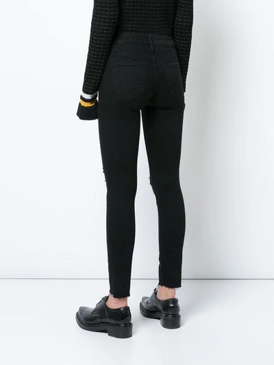 Shop Mother Looker Jeans In Black