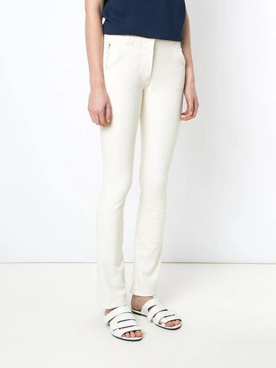 Shop Gloria Coelho Straight Trousers In White