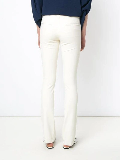 Shop Gloria Coelho Straight Trousers In White