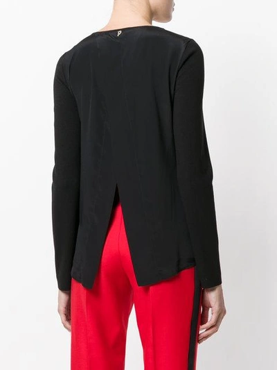 Shop Dondup Open Back Blouse - Black