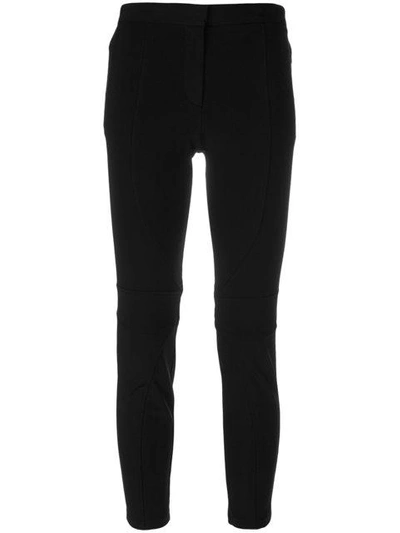 Shop Versace Skinny Fit Trousers - Black