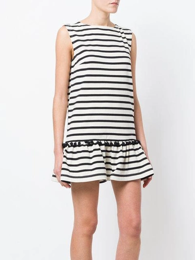 Shop Marc Jacobs Striped Pompom Dress