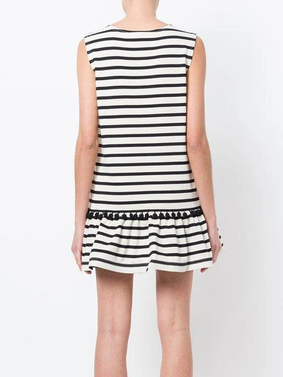 Shop Marc Jacobs Striped Pompom Dress
