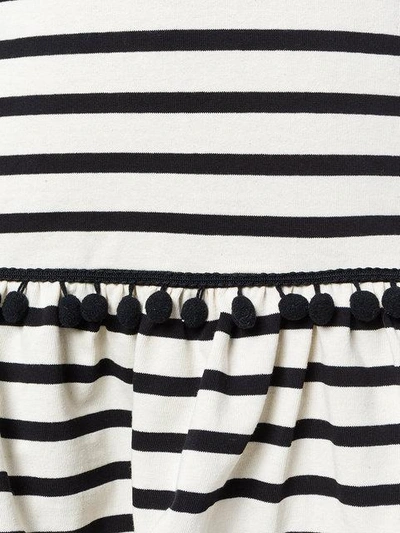 Shop Marc Jacobs Striped Pompom Dress