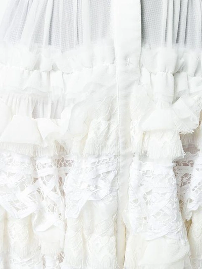 Shop Wandering Ruffle Tulle Skirt - White