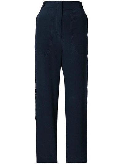 Shop Dorothee Schumacher High Waist Trousers In Blue