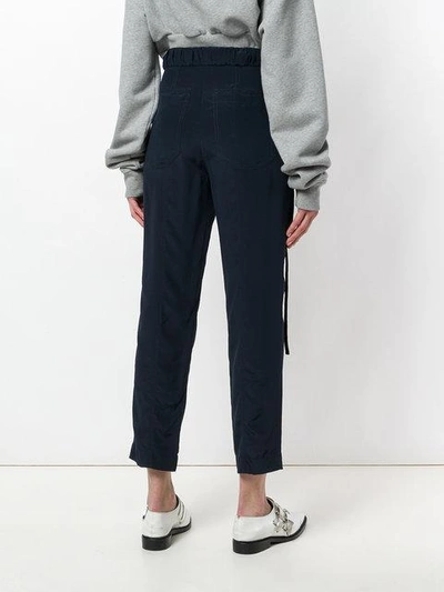 Shop Dorothee Schumacher High Waist Trousers In Blue