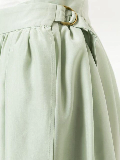 Shop 08sircus Flared Skirt In Green