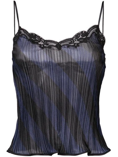 Shop Alexander Wang Striped Camisole In Black