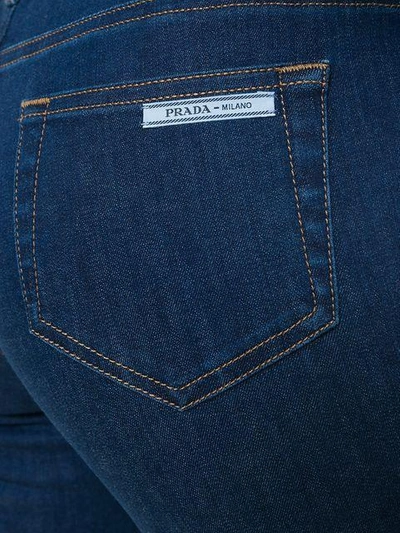 Shop Prada High-rise Skinny Jeans - Blue