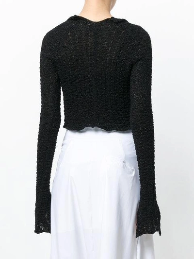 Shop Lost & Found Ria Dunn Long-sleeve Fitted Sweater - Black