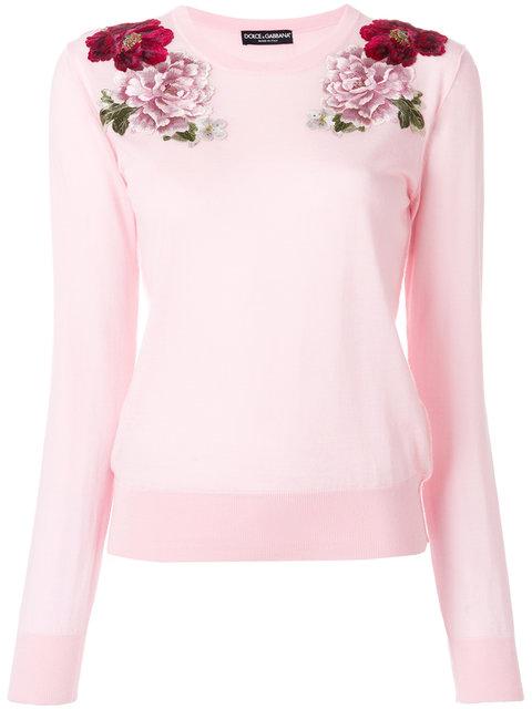 dolce and gabbana floral sweater