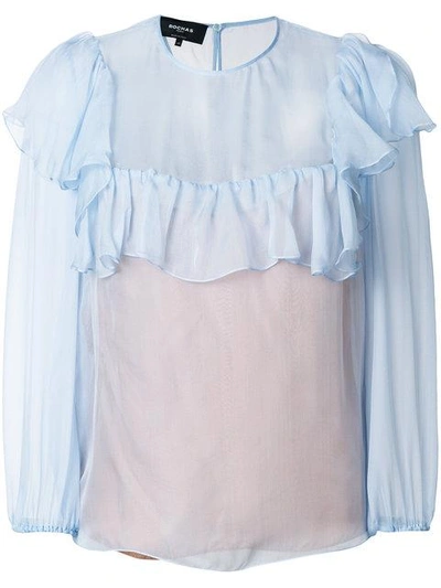 ruffled blouse