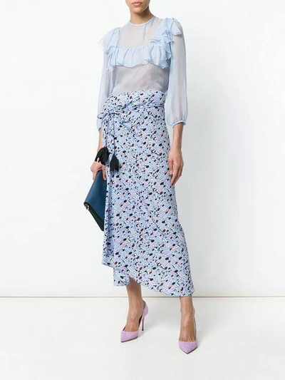 ruffled blouse