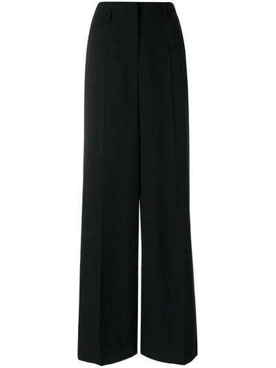 Shop Lanvin Tailored Trousers In Black