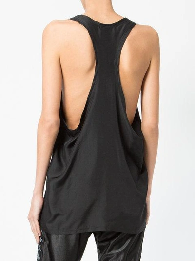 Shop Faith Connexion Racer Back Tank Top In Black