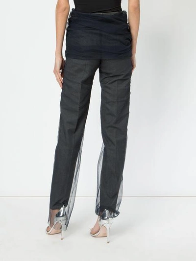 Shop Y/project Y / Project Tulle-layered Trousers - Grey