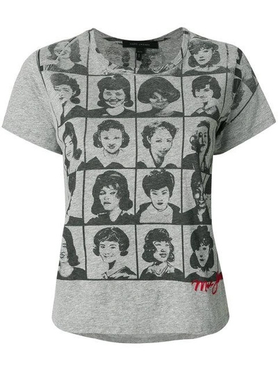Shop Marc Jacobs Yearbook T-shirt - Grey