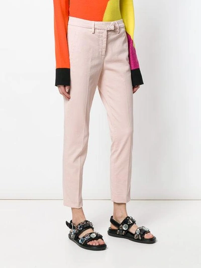 Shop Dondup Slim-fit Trousers In Pink