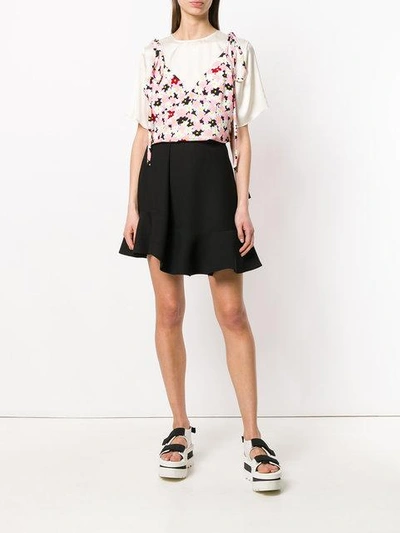 Shop Kenzo Floral Layered Top In Multicolour