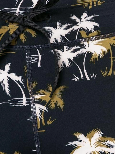 Shop The Upside Palm Tree Printed Shorts - Blue