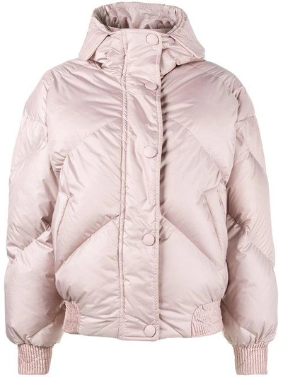 Shop Ienki Ienki Pink Dunlope Puffer Jacket With Hood