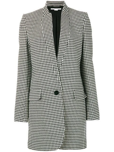 Shop Stella Mccartney Dogtooth Single Breasted Coat