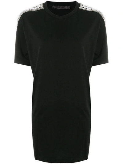 Shop Amen Embellished Sleeve T-shirt - Black