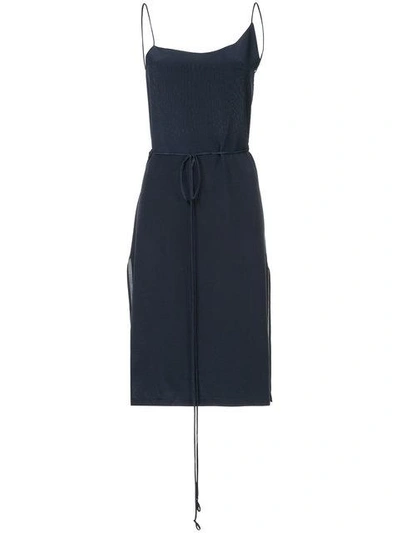 Shop Kacey Devlin Asymmetrical Wrap Dress - Blue