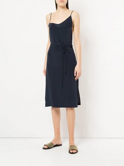 Shop Kacey Devlin Asymmetrical Wrap Dress - Blue