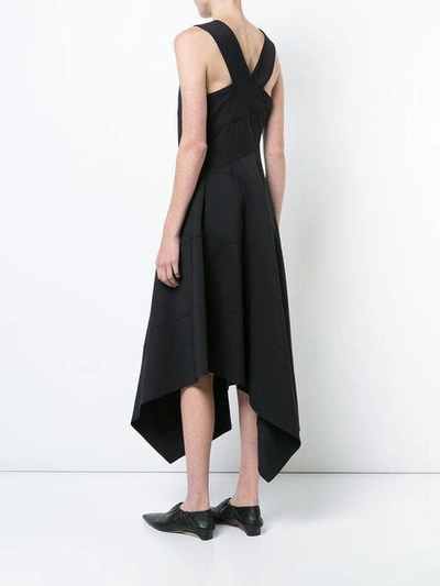 Shop Derek Lam Sleeveless Dress With Asymmetric Hem - Black