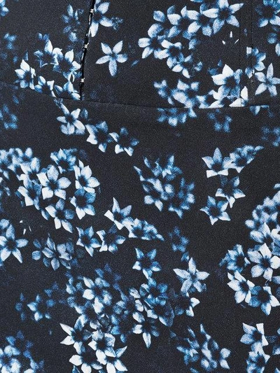 Shop Fleur Du Mal Floral Mini Skirt In Blue Jasmine