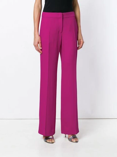 Shop N°21 Straight Tailored Trousers In Pink