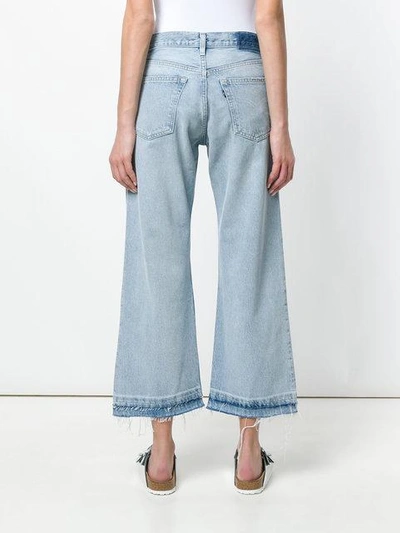 Shop Levi's : Made & Crafted Cropped Denim Culottes - Blue