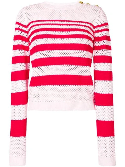 Shop Pinko Striped Knit Jumper