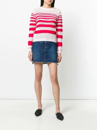 Shop Pinko Striped Knit Jumper