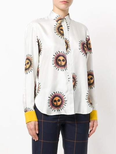 Shop Paul Smith Signature Printed Shirt In White
