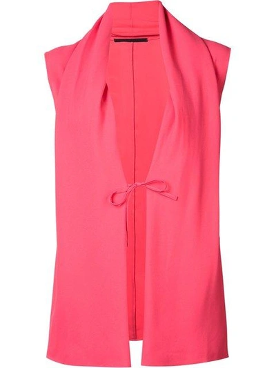 Haider Ackermann Open Shawl Lapel Top - Pink In Pink