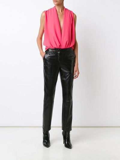 Haider Ackermann Open Shawl Lapel Top - Pink In Pink