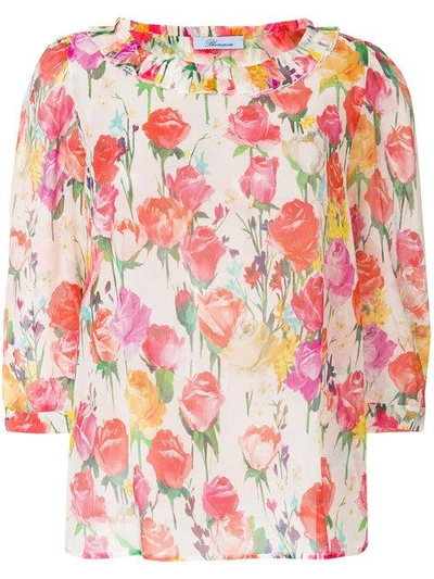 Shop Blumarine Floral Blouse