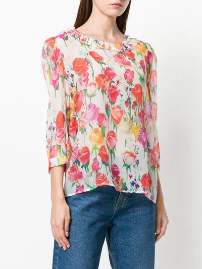 Shop Blumarine Floral Blouse