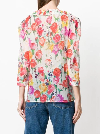 Shop Blumarine Floral Blouse