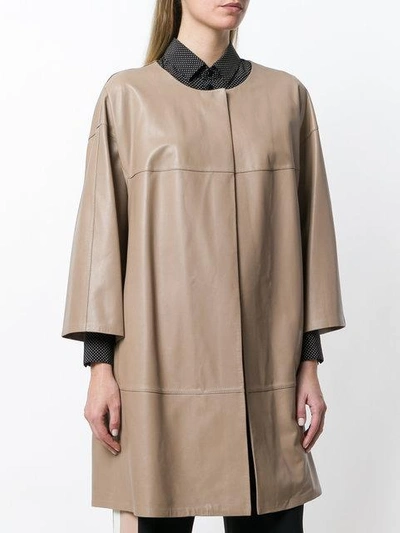 Shop Desa Cocoon Jacket In Brown