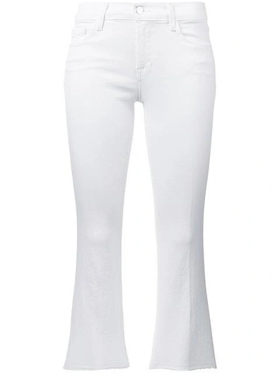 J Brand Cropped Jeans In White