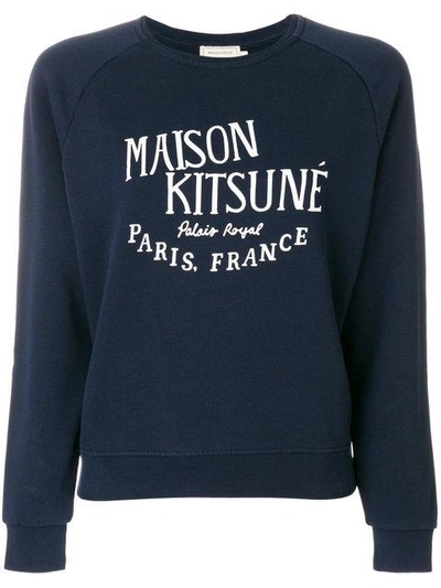 Shop Maison Kitsuné Palais Royal Sweatshirt In Blue