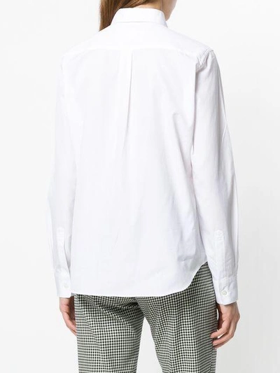 Shop Comme Des Garçons Comme Des Garçons Frilled Bib Shirt In White