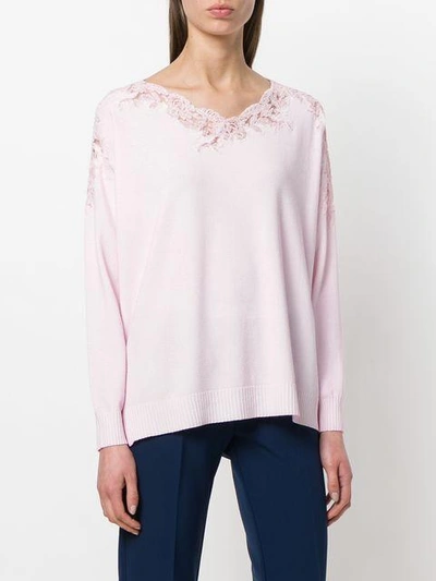 Shop Ermanno Ermanno Maglia Sweater In Pink