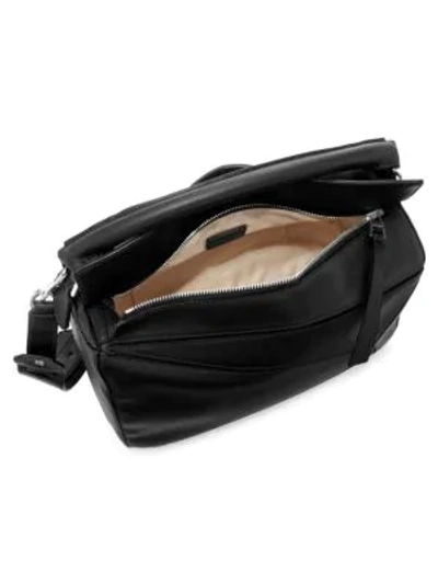 Shop Loewe Women's Puzzle Leather Bag In Black